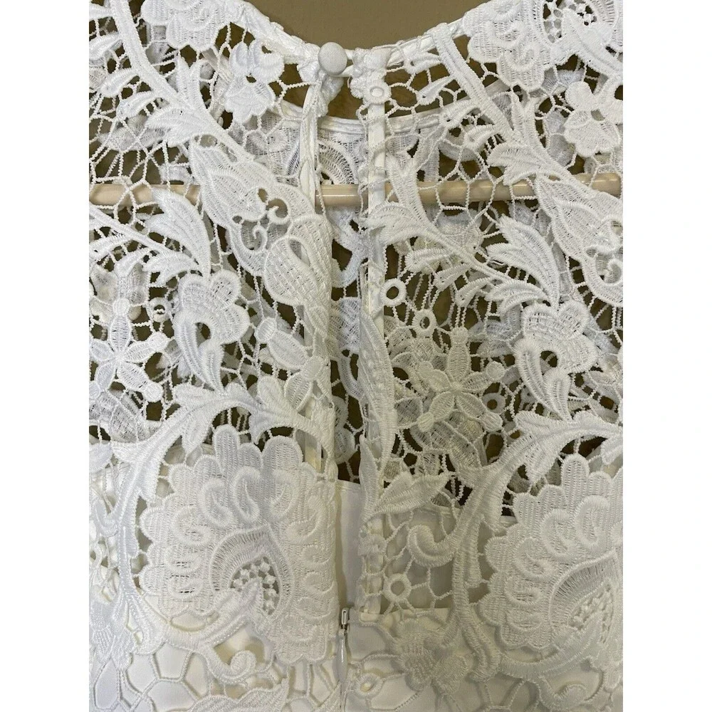 Aijek Padua Embroidered Romper Size 3 White - Picture 8 of 13